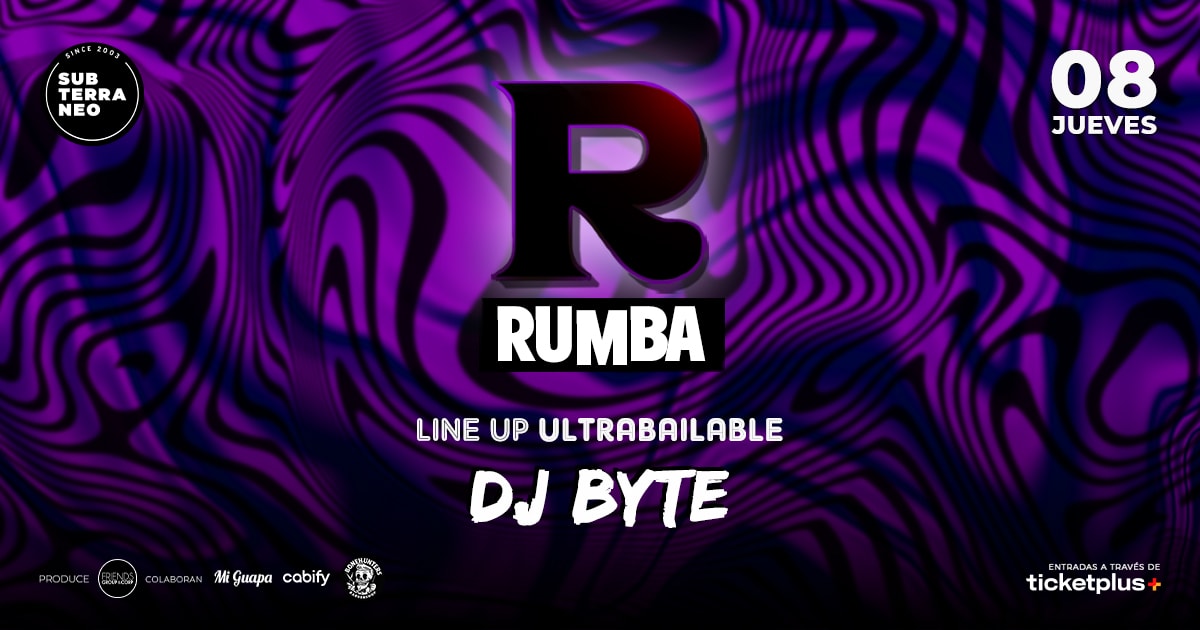 RUMBA Full Ultrabailable ★ JUEVES 08 ENERO ★ Club Subterráneo (+21M & +23H)