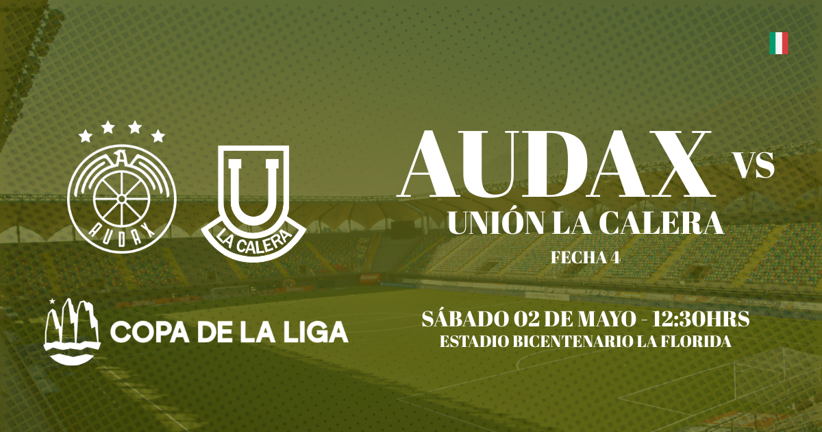 Audax Italiano vs Unión la Calera / Copa de la Liga / Fecha 4