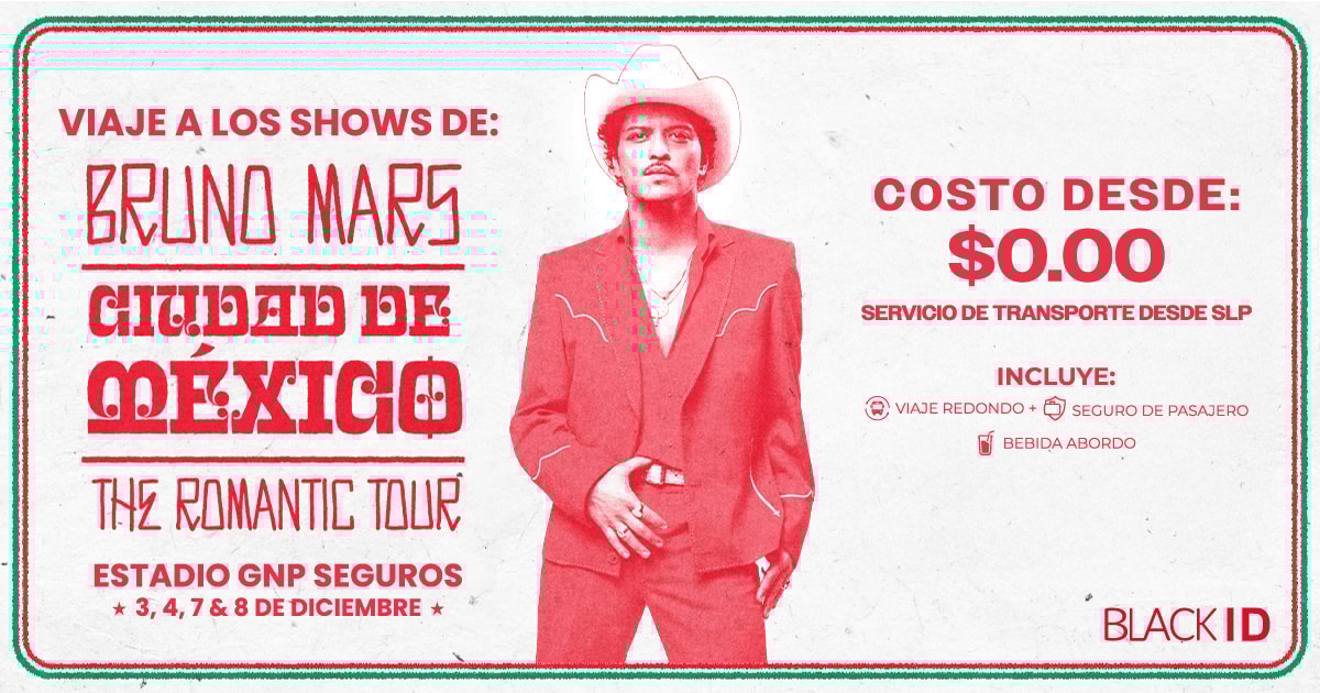 Viaje al show de Bruno Mars en CDMX