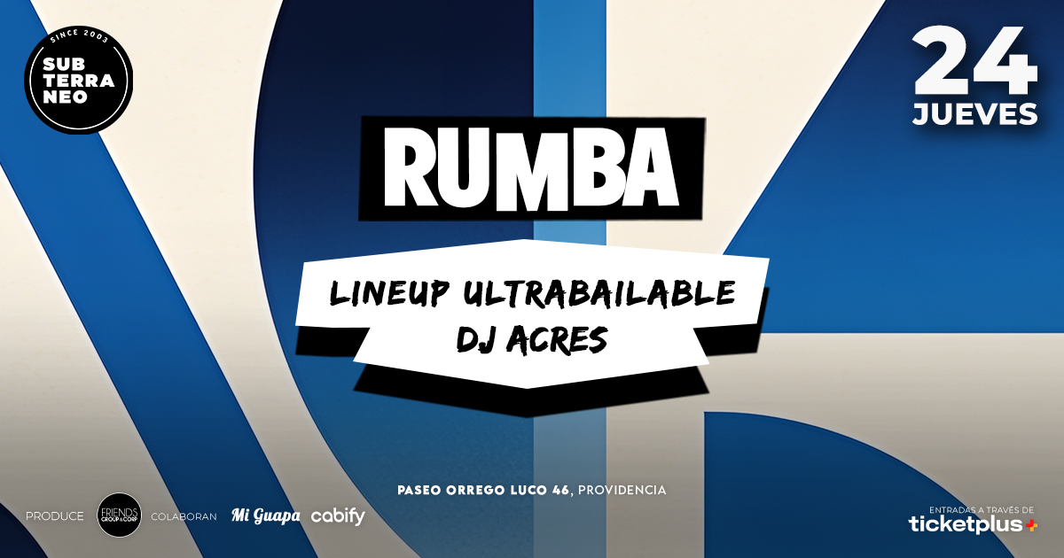 RUMBA Full Ultrabailable ★ JUEVES 24 SEPTIEMBRE ★ Club Subterráneo (+21M & +23H)