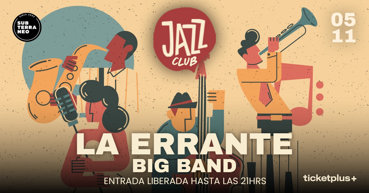 JAZZ CLUB 🎵 MIÉRCOLES 05 NOVIEMBRE ★ Club Subterráneo 