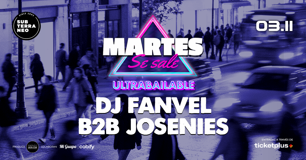 MARTES SE SALE! ★ MARTES 03 NOVIEMBRE ★ Club Subterráneo (+21)