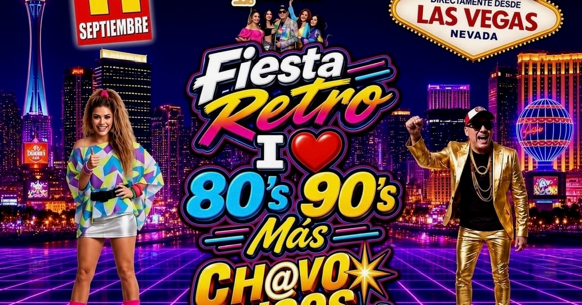 Fiesta Retro 80's 90's Chavo Rucos Tour USA-Metztli Spor Bar