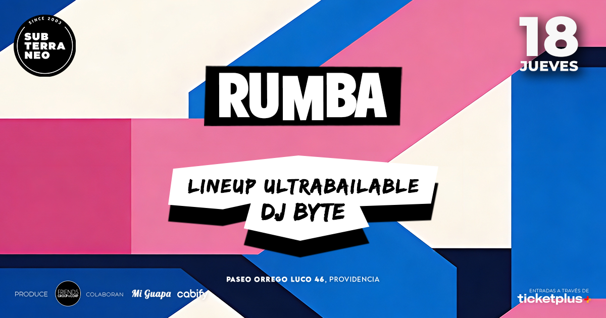 RUMBA Full Ultrabailable ★ JUEVES 18 JUNIO ★ Club Subterráneo (+21M & +23H)