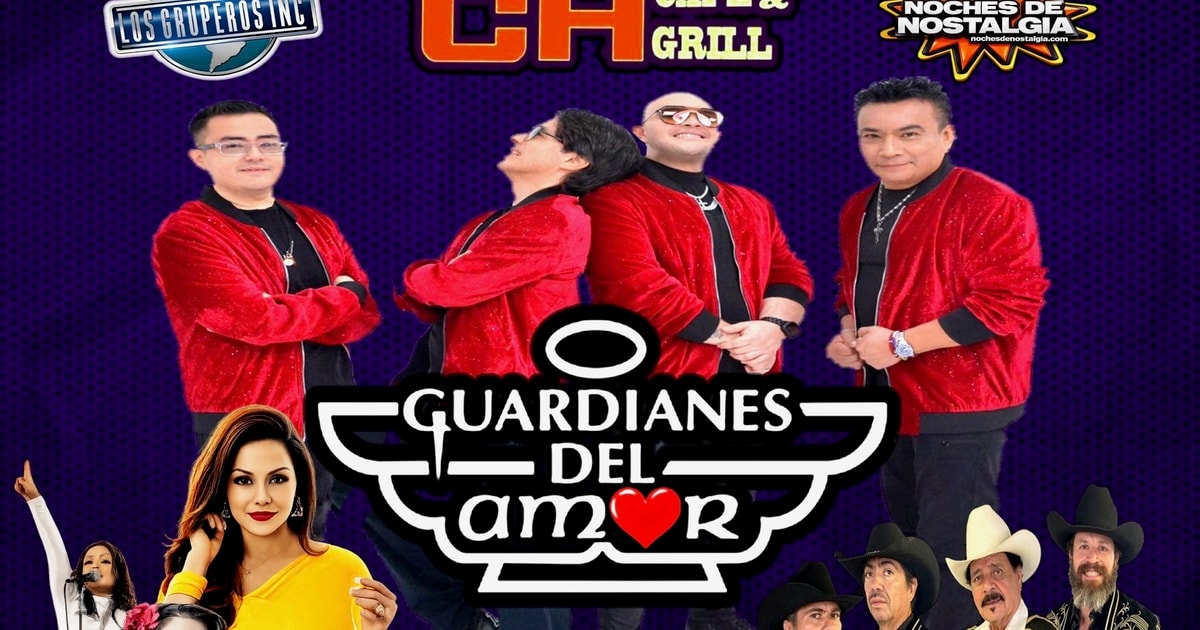 Guardianes del Amor-Pura Dinamita Mina La Voz de la Cumbia-Los Cadetes de Rigoberto Cantu-CH Cafe Grill
