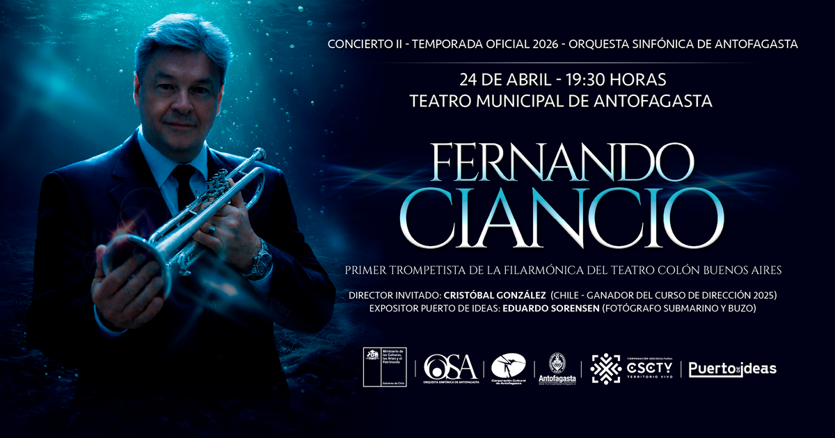 Música desde el Fondo del Mar - Puerto de Ideas 2026 - Orquesta Sinfónica de Antofagasta 