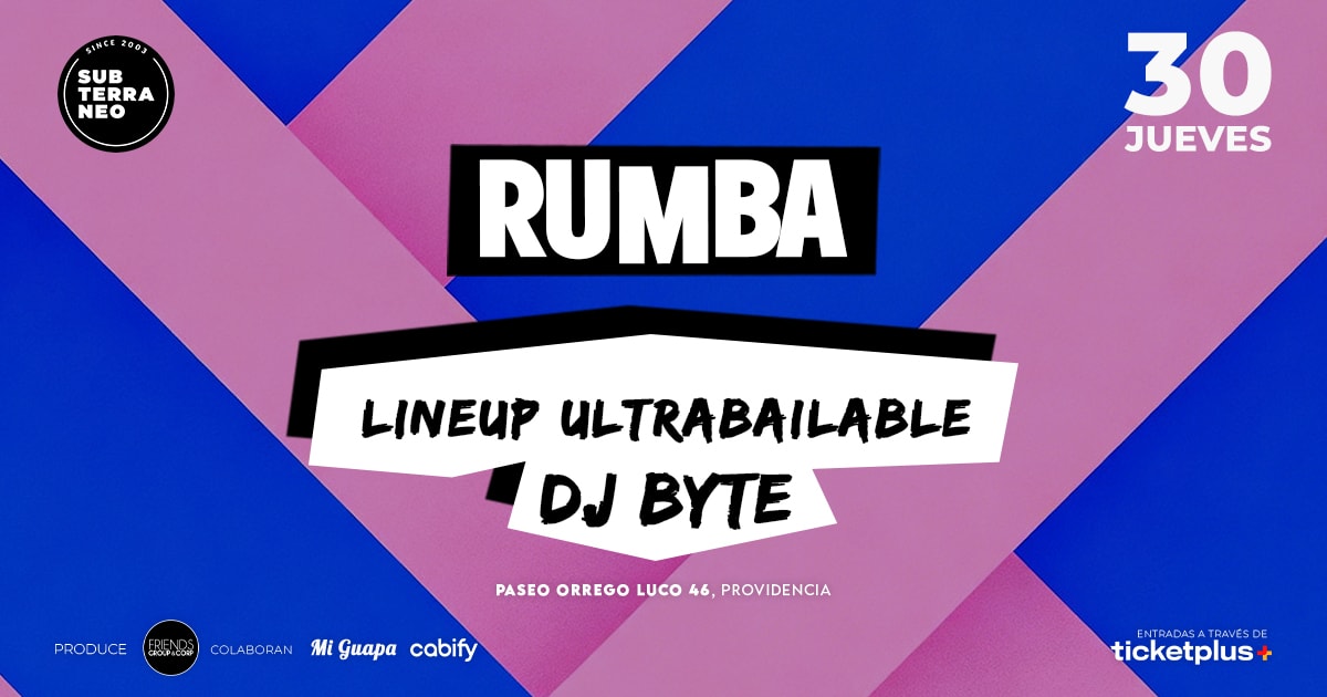 RUMBA Full Ultrabailable ★ JUEVES 30 ABRIL ★ Club Subterráneo (+21M & +23H)