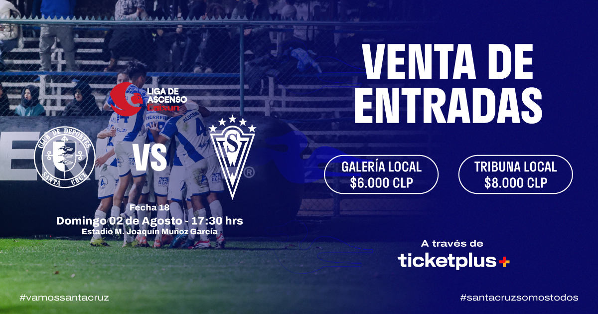  Deportes Santa Cruz vs Santiago Wanderers / Liga de Ascenso Caixun 2026 / Fecha 18
