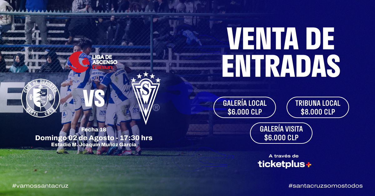 Deportes Santa Cruz vs Santiago Wanderers / Liga de Ascenso Caixun 2026 / Fecha 18