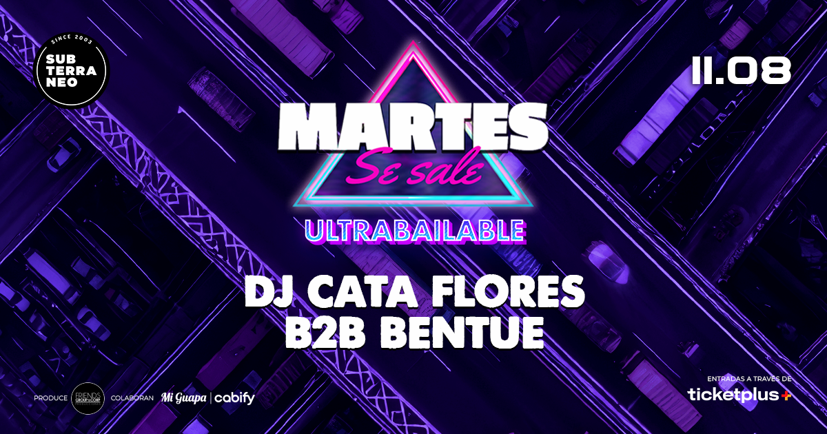 MARTES SE SALE! ★ MARTES 11 AGOSTO ★ Club Subterráneo (+21)