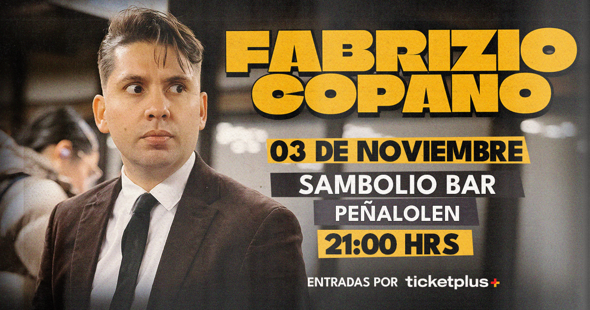 FABRIZIO COPANO / LUNES 3 DE NOVIEMBRE / SAMBOLIO BAR / 21:00 HRS 