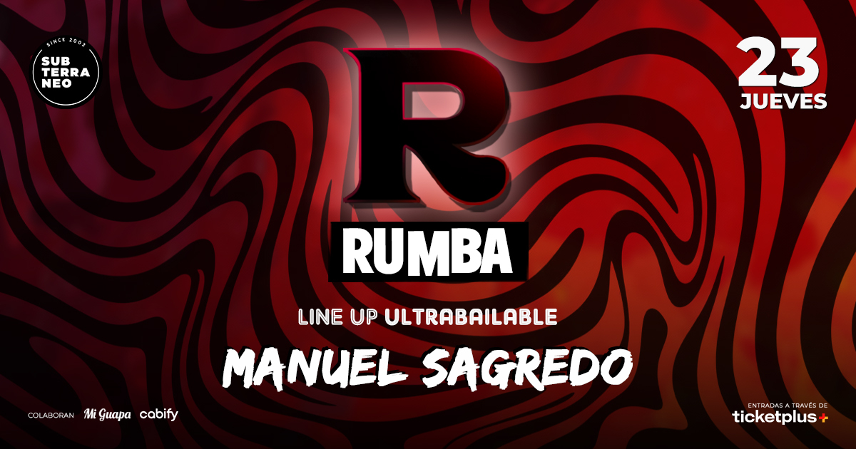 RUMBA Full Ultrabailable ★ JUEVES 23 OCTUBRE ★ Club Subterráneo (+21M & +23H)