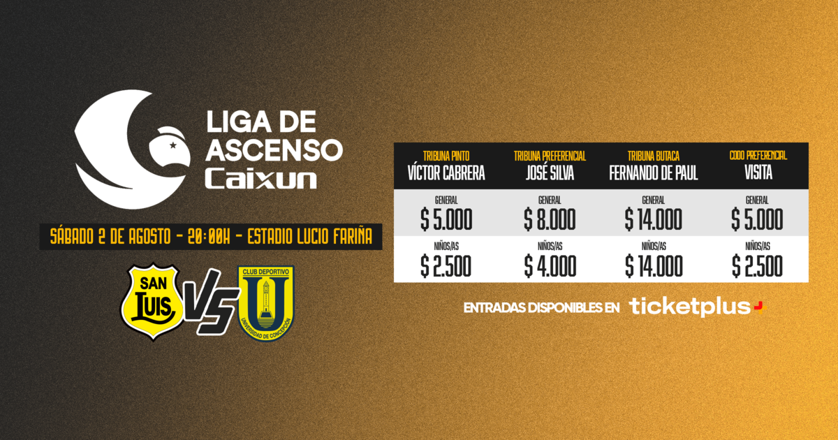 San Luis de Quillota vs Universidad de Concepción - Liga de Ascenso Caixun