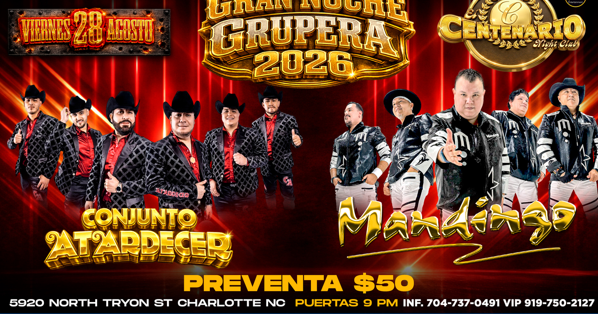 Conjunto Atardecer-Mandingo-Centenario Night Club-Charlotte-NC