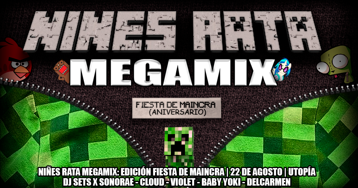 ☆ NIÑES RATA MEGAMIX: EDICIÓN CUMPLE DE MAINCRA (ANIVERSARIO) ☆