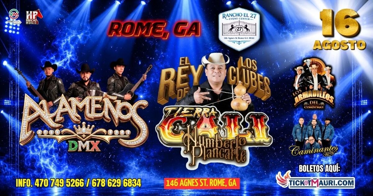 Alamenos DMX-Tierra Cali de Humberto Plancarte-Caminantes HN-Los Armadillos del Compa Max-Rancho el 27
