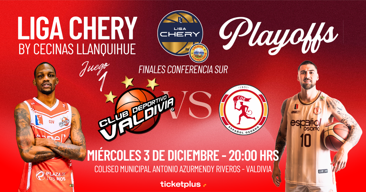 ⁠CD Valdivia vs Español de Osorno / Final de Conferencia Partido 1 / LNB Liga CHERY by Cecinas Llanquihue 2025
