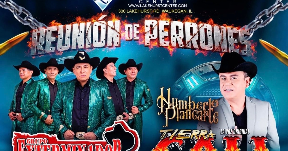 Grupo Exterminador-Tierra Cali de Humberto Plancarte-Triny y La Leyenda-Grupo Sin Control-Reunion de Perrones-Lakehurst Center