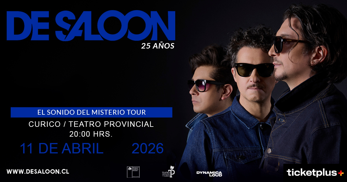 De Saloon Lanzamiento nuevo disco “El sonido del Misterio” + Grandes Éxitos en Curicó