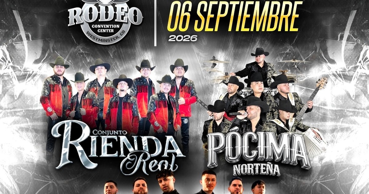 Conjunto Rienda Real-Pocima Nortena-Los Reales del Rio-Rodeo Convention