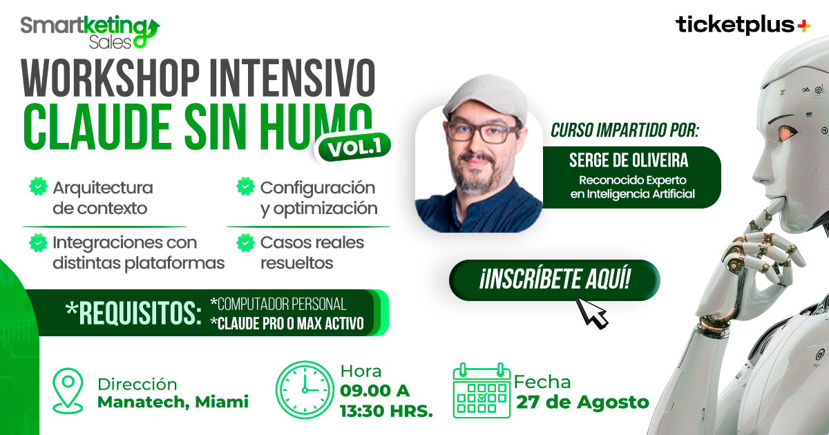 Workshop Intensivo CLAUDE Sin Humo