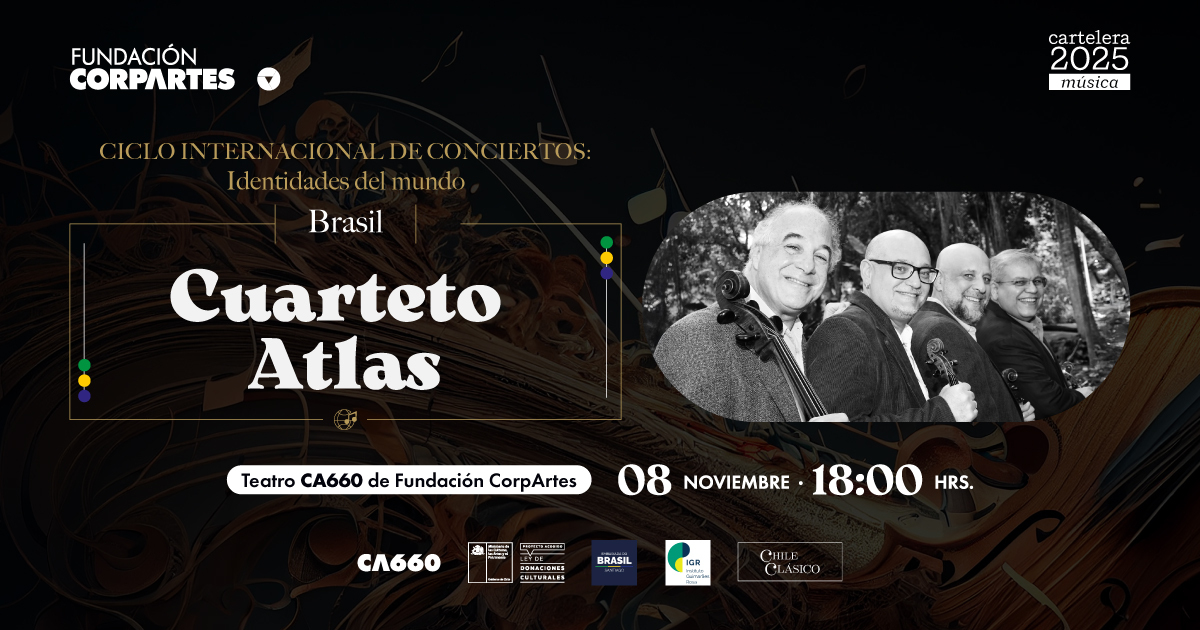 “Noche brasileña” Cuarteto Atlas | Santiago