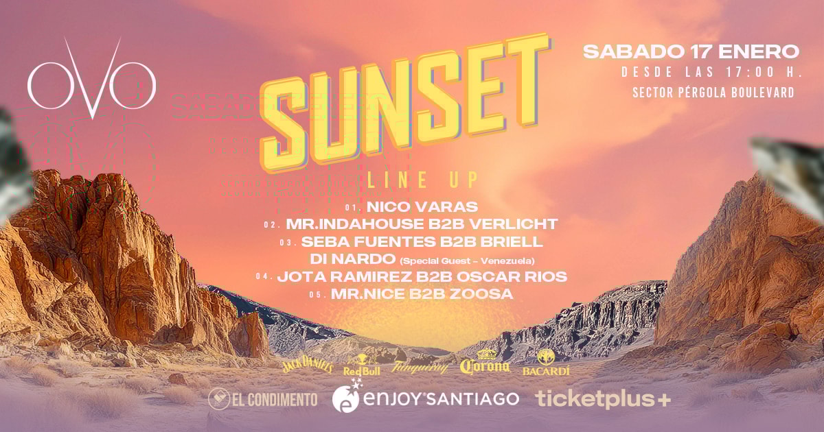  SUNSET  - Sábado 17