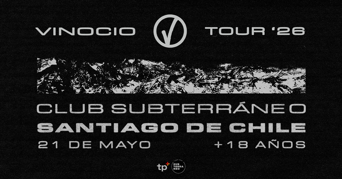 VINOCIO TOUR '26 ★ JUEVES 21 MAYO ★ Club Subterráneo