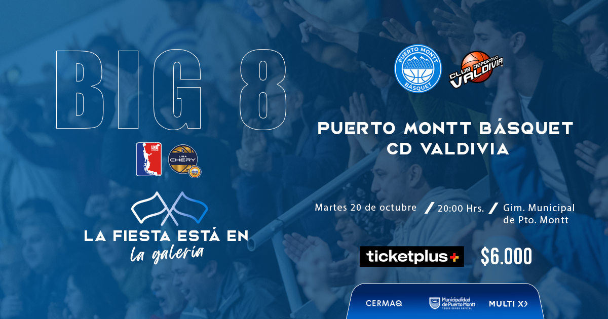 PUERTO MONTT BASQUET VS CD VALDIVIA LIGA CHERY BY CECINAS LLANQUIHUE