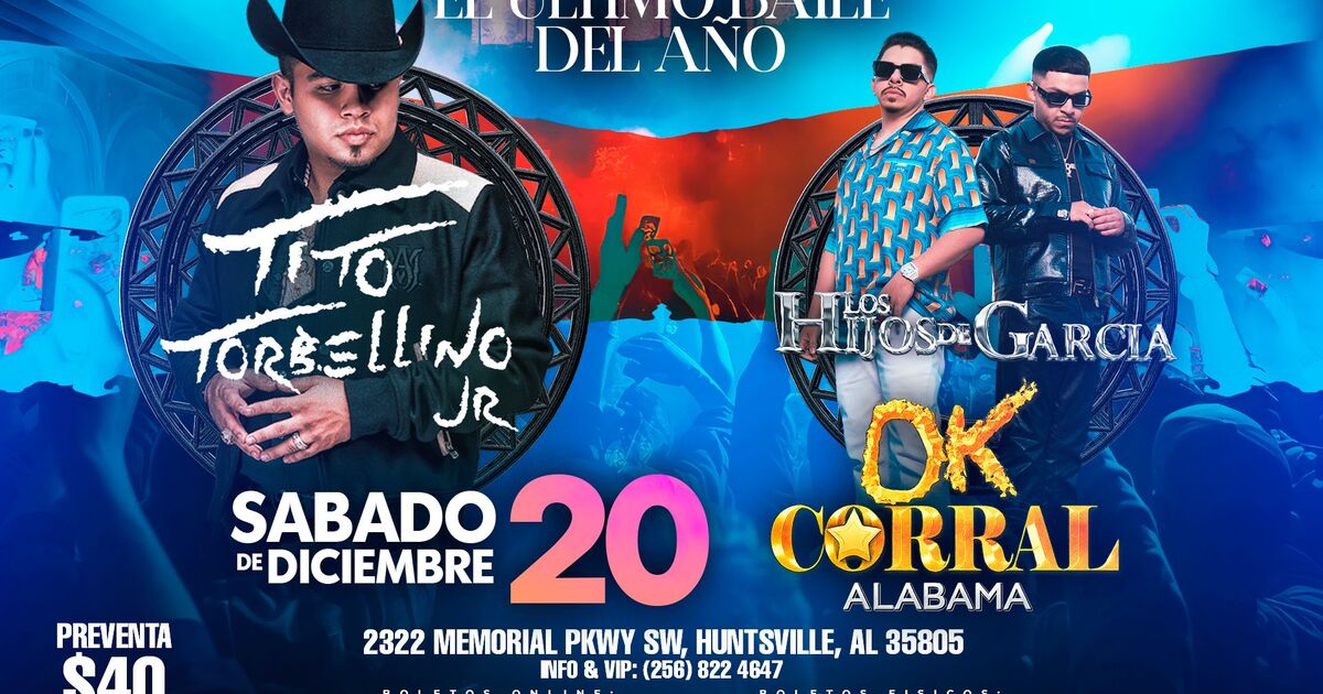 Tito Torbellino Jr.-Los Hijos de Garcia-Ultimo Baile Del 2025