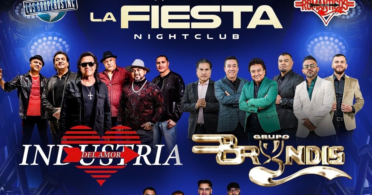 Industria del Amor-Bryndis-Los Gamma de Enrique Mora-Tour Los Mas Rmanticos-La Fiesta Nightclub