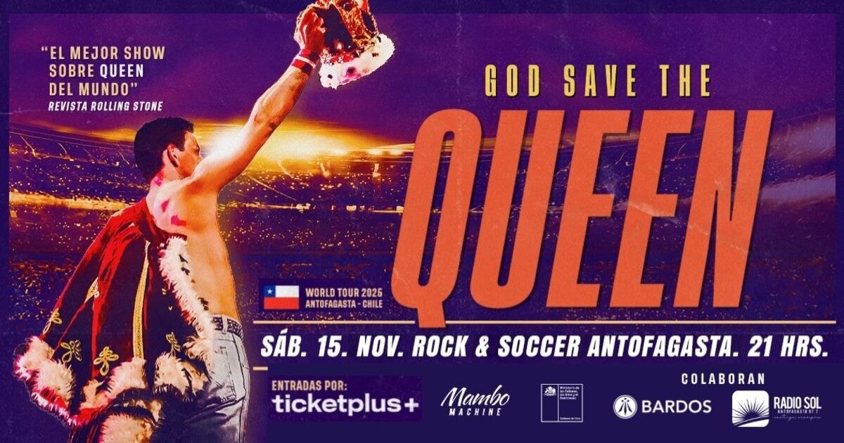  Dios Salve a la Reina en Rock & Soccer Antofagasta