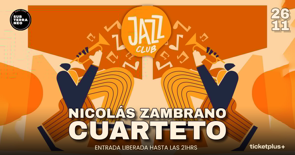 JAZZ CLUB 🎵 MIÉRCOLES 26 NOVIEMBRE ★ Club Subterráneo 