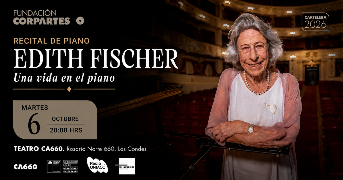 Recital de piano Edith Fischer | CA660 Las Condes