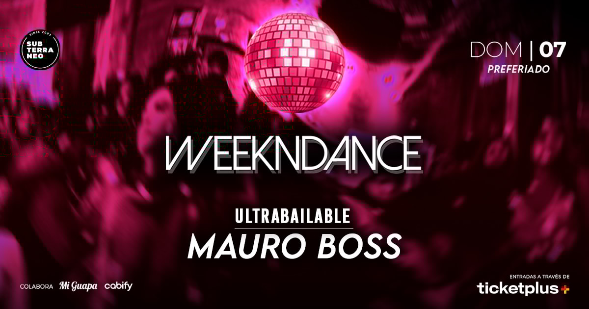 WEEKNDANCE Ultrabailable 🎵 DOMINGO 07 DICIEMBRE ★ Club Subterráneo (+23)