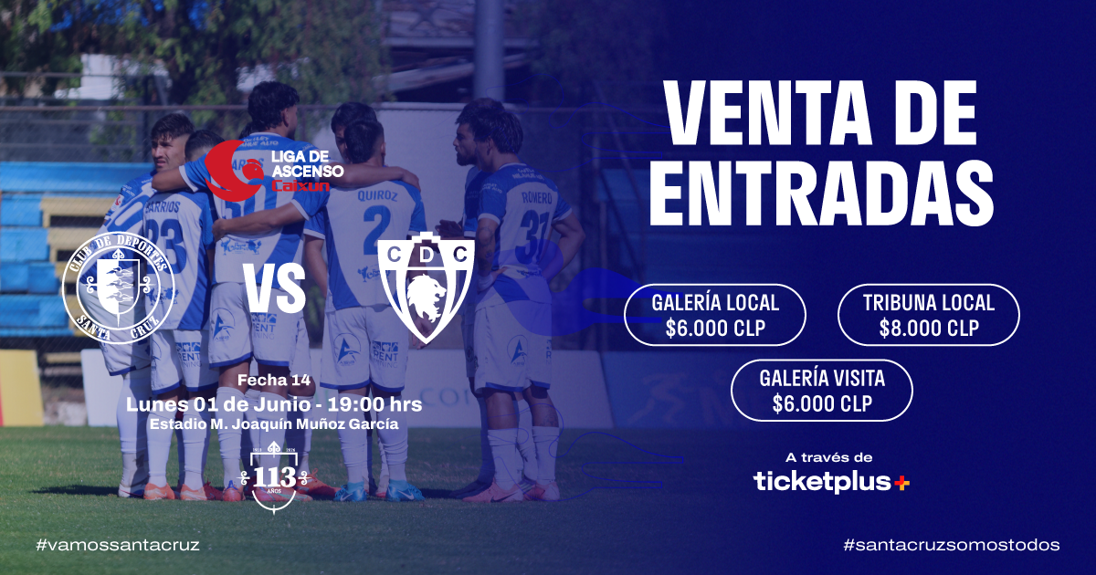 Deportes Santa Cruz vs Deportes Copiapó / Liga de Ascenso Caixun 2026