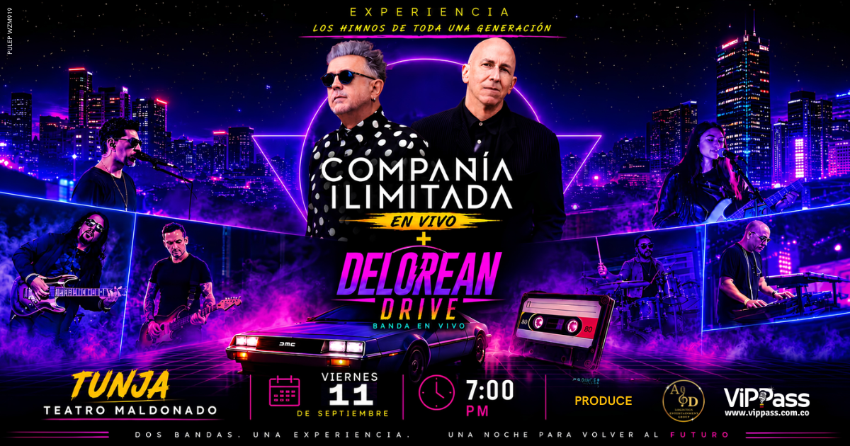 LOS HIMNOS DE TODA UNA GENERACIÓN, COMPAÑIA ILIMITADA + DELOREAN DRIVE 