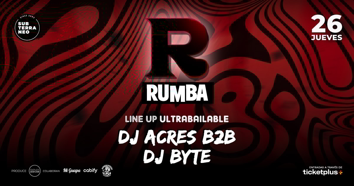  RUMBA Full Ultrabailable ★ JUEVES 26 FEBRERO ★ Club Subterráneo (+21M & +23H)