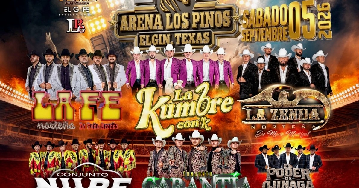 La Fe Norteña de Toño Aranda-La Kumbre Con K-Conjunto Nube-Conjunto Garantia-El Poder de Ojinaga-Arena Los Pinos