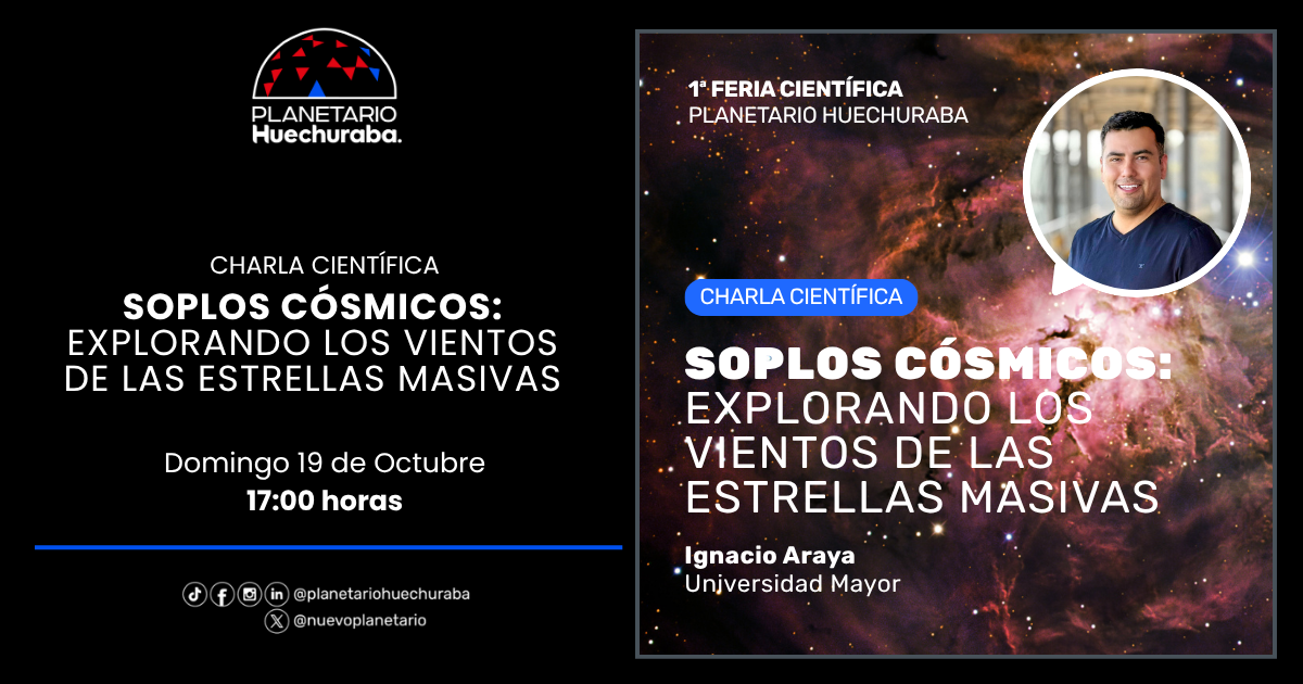 FERIA CIENTÍFICA: CHARLA: SOPLOS CÓSMICOS