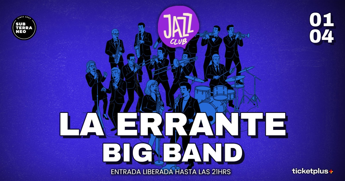 JAZZ CLUB 🎵 MIÉRCOLES 01 ABRIL ★ Club Subterráneo 