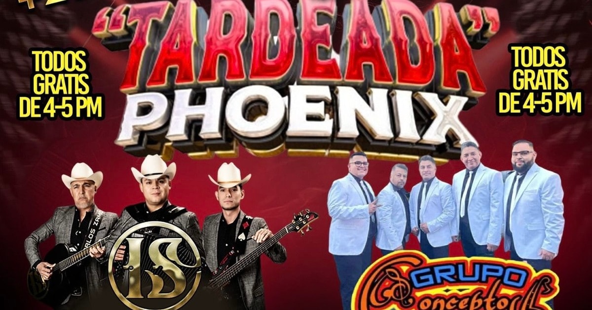 Tardeada Phoenix-Irresistibles de Sinaloa-Grupo Concepto Musical-Richard y Los Infieles-Los Rumores del Norte