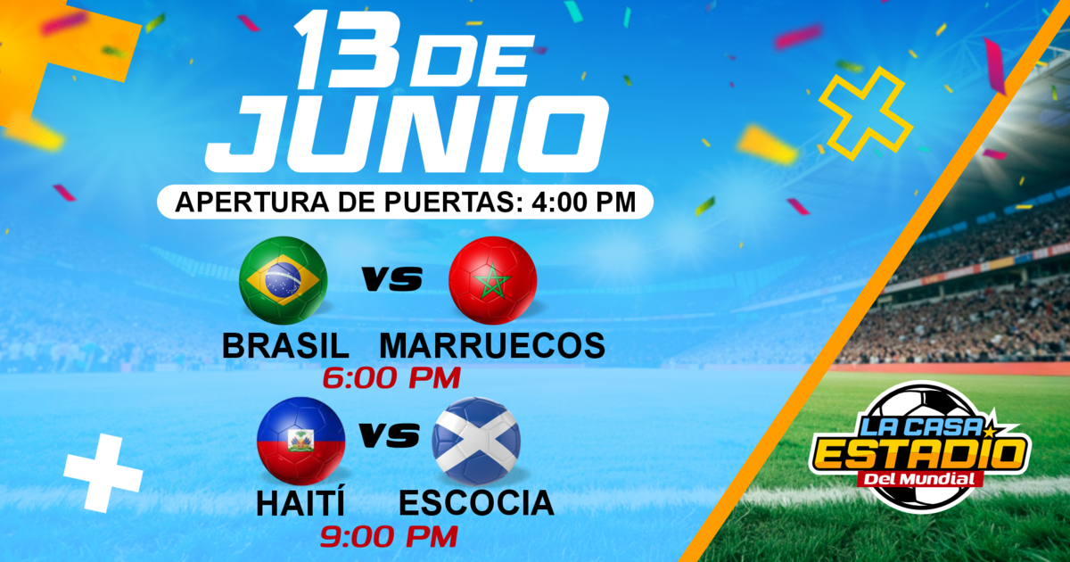 LA CASA ESTADIO DEL MUNDIAL - Brasil vs Marruecos & Haiti vs Escocia