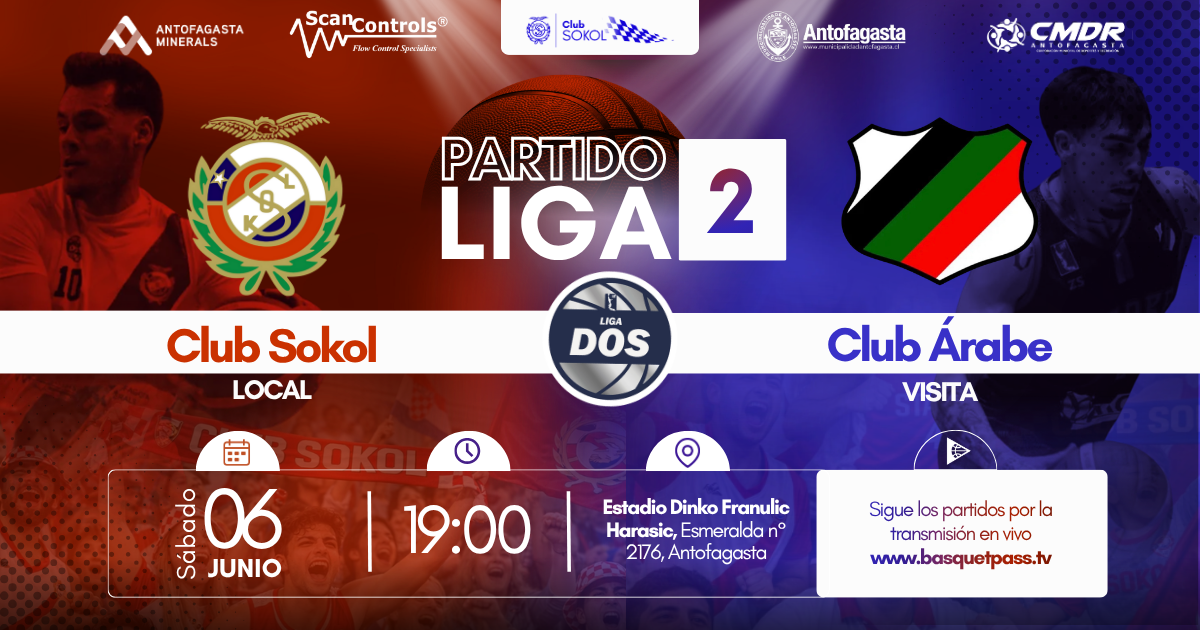 LIGA DOS SOKOL ANTOFAGASTA VS ARABE