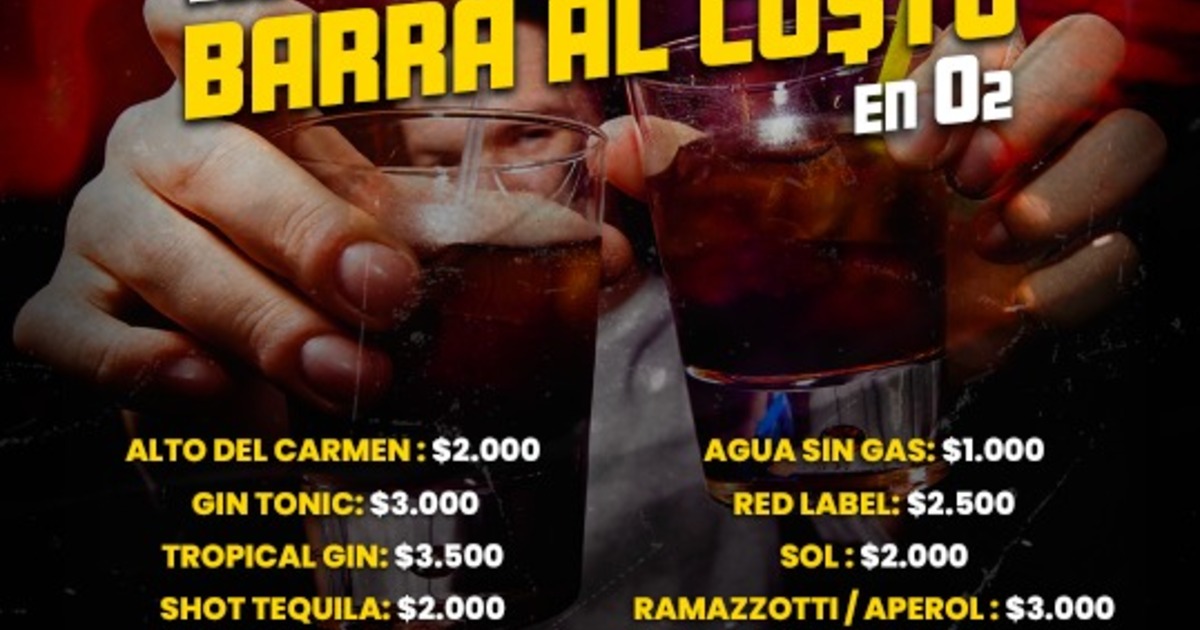  JUEVES 12 MARZO 2026🔥BARRA AL CO$TO ‼️🥃🍻🍹 INGRESO CON QR STOP 00 AM. 🚺🚹+18 ❌CORTESÍAS LIMITADAS❌ ⚠️NOS RESERVAMOS EL DERECHO DE ADMISION⚠️ 