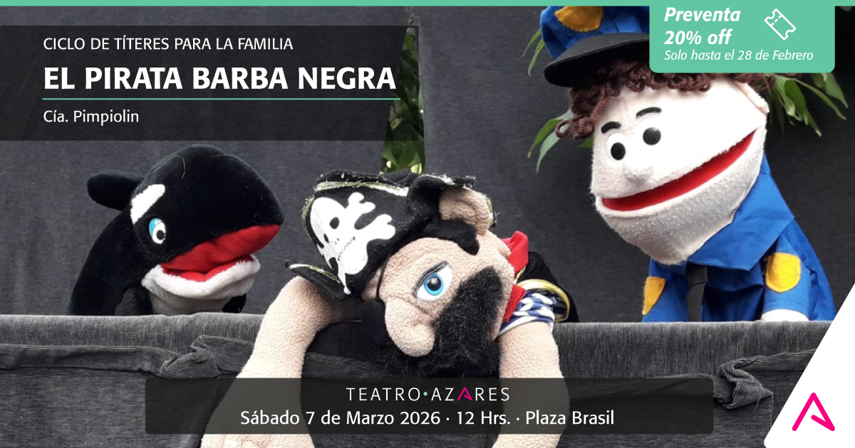 EL PIRATA BARBA NEGRA - CICLO DE TÍTERES PARA LA FAMILIA 2026