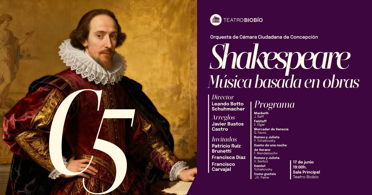 Orquesta Ciudadana de Concepción, presenta: Música basada en obras de Shakespeare