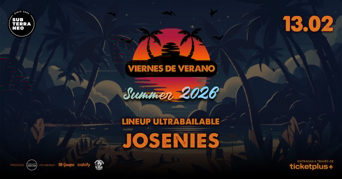 VIERNES DE VERANO Full ultrabailable ★ VIERNES 13 FEBRERO ★ Club Subterráneo (+23)