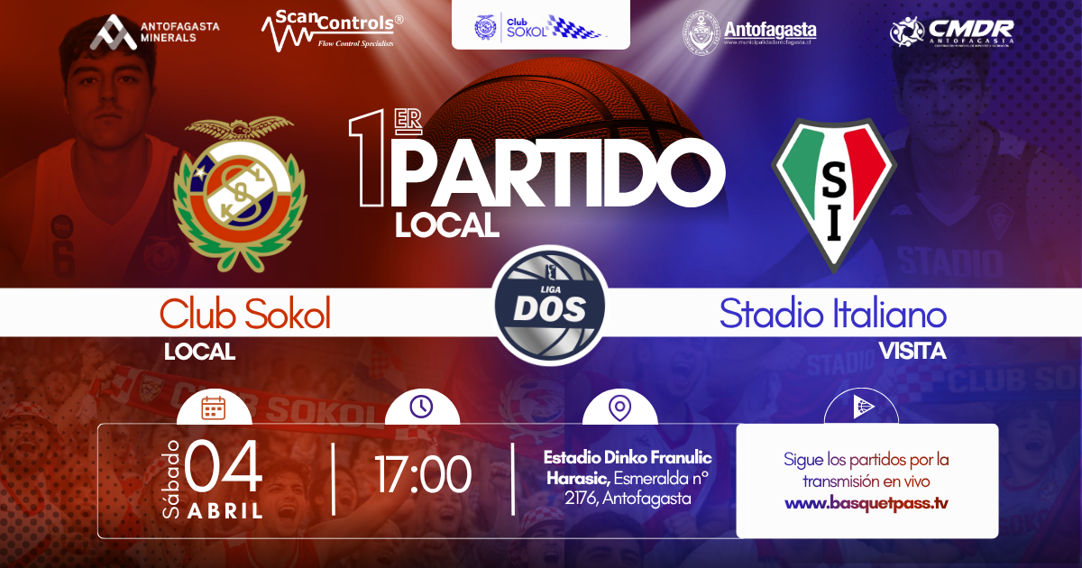 LIGA DOS SOKOL ANTOFAGASTA VS SAN LUIS DE QUILLOTA