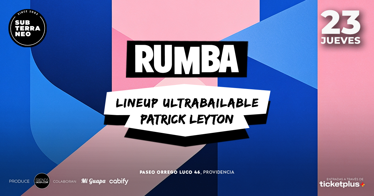 RUMBA Full Ultrabailable ★ JUEVES 23 JULIO ★ Club Subterráneo (+21M & +23H)